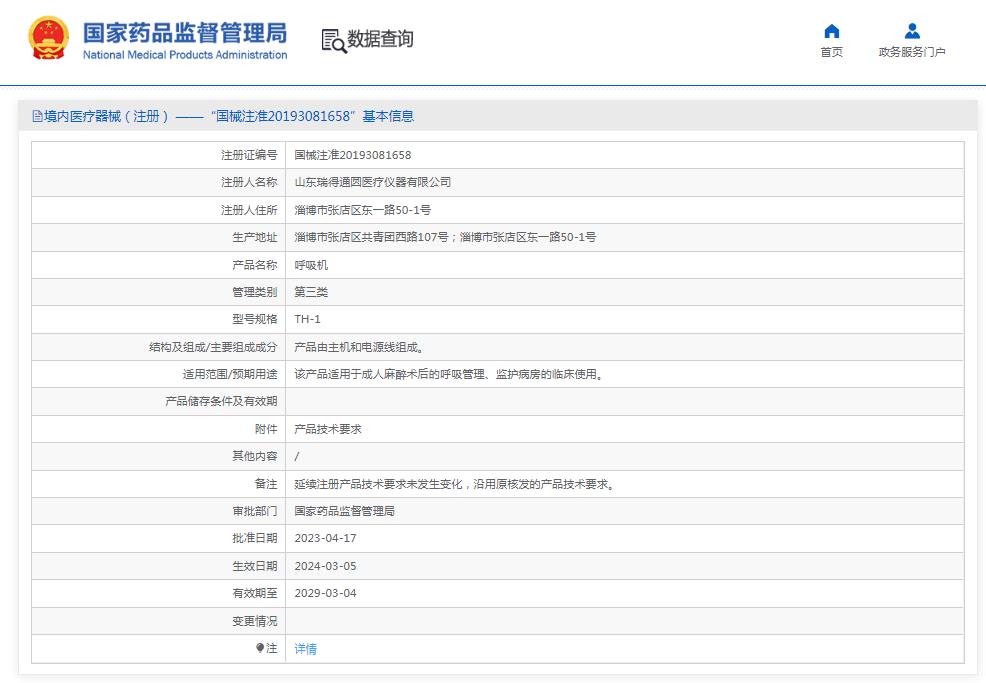 國(guó)產(chǎn)同步呼吸機(jī) TH－1