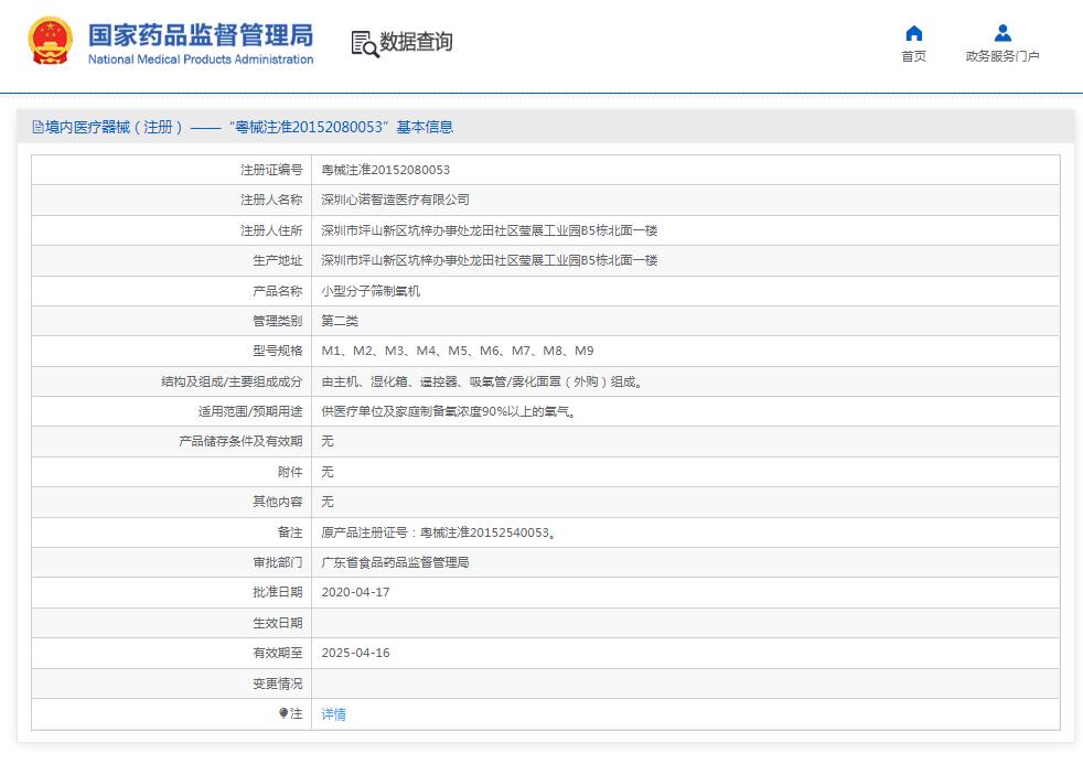 美國心諾xnuo醫(yī)用制氧機M5